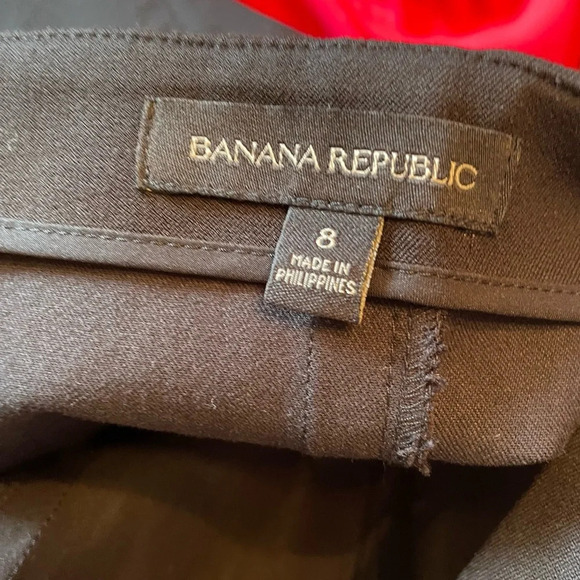 Banana Republic Black Midi Dress Stretch Jumper Straps Size 8 Classy Whimsygoth - Picture 6 of 6